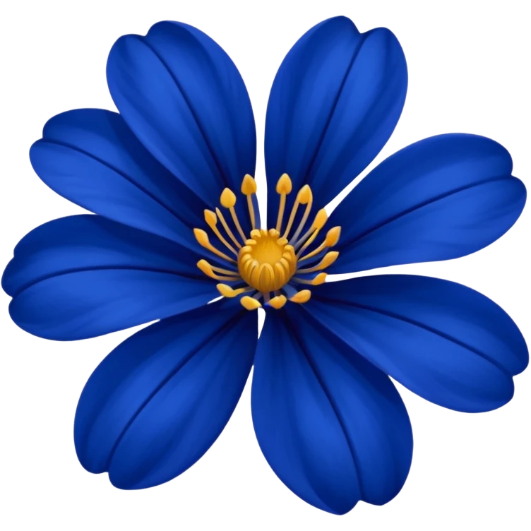 Dark blue flower emoji