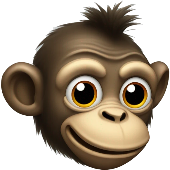 Monkey with a clown nose emoji