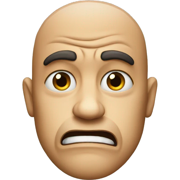 Mad face emoji