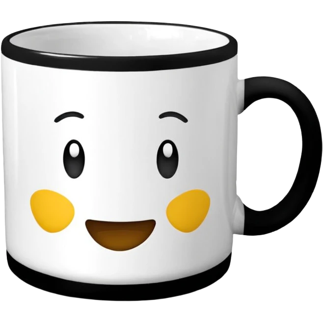 Emoji de taza blanca de la serie ‘friends’ emoji