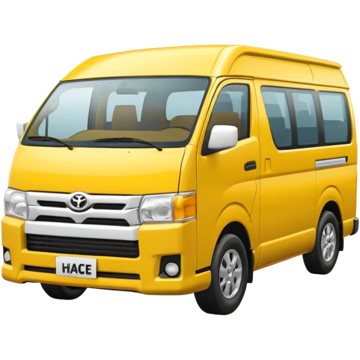 3D emoji of a Peruvian urban toyota hiace emoji