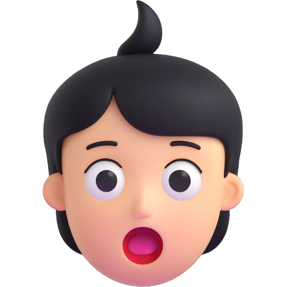 surprised face emoji