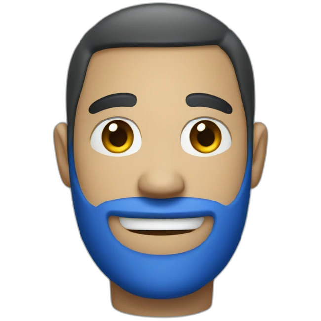 Apple iphone 12 Blue ios style emoji