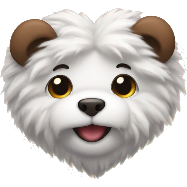 fluffy heart  emoji