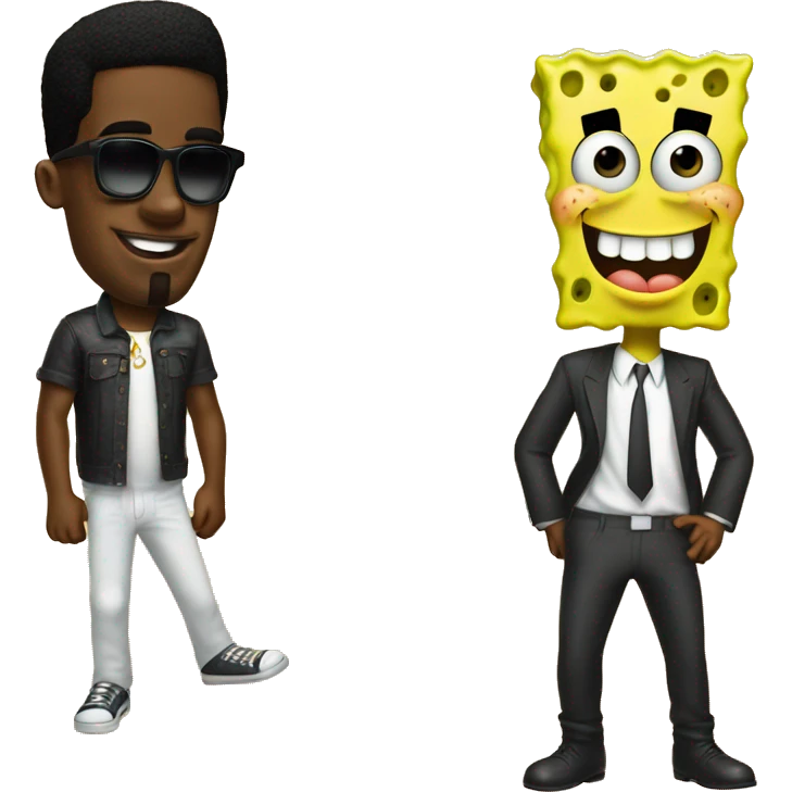 SpongeBob and P diddy emoji