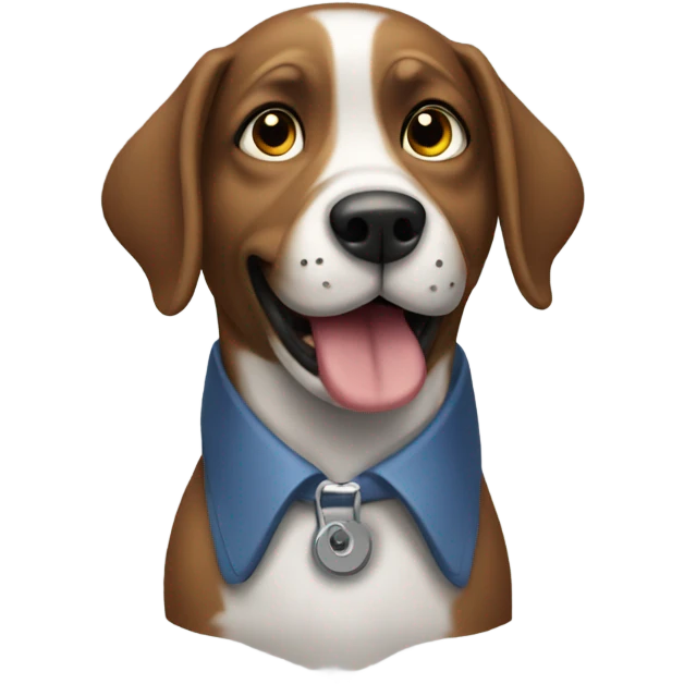 Dog going to work emoji