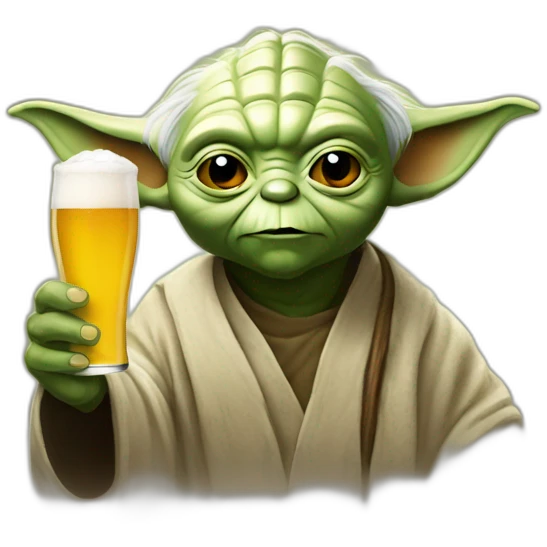 Yoda beer emoji