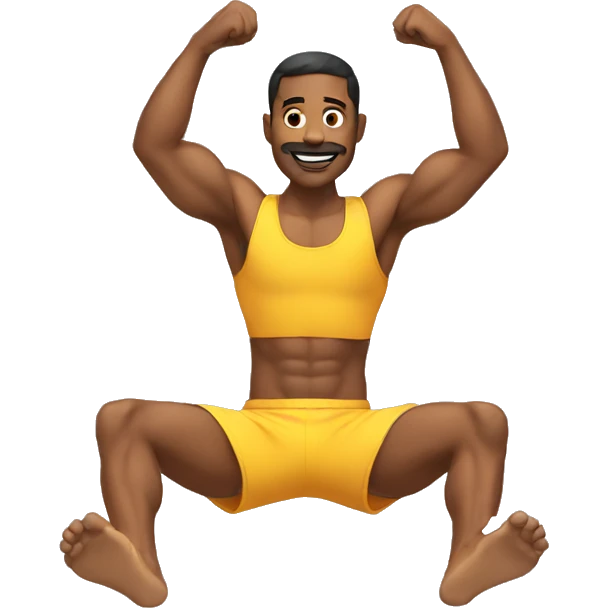 man doing sit ups emoji