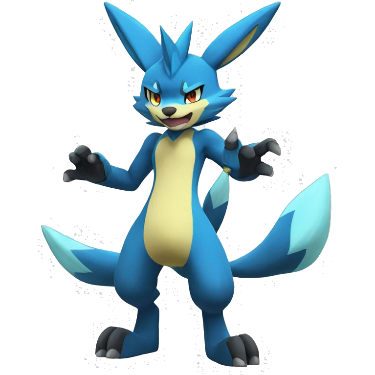 Zeraora-Lucario full body emoji