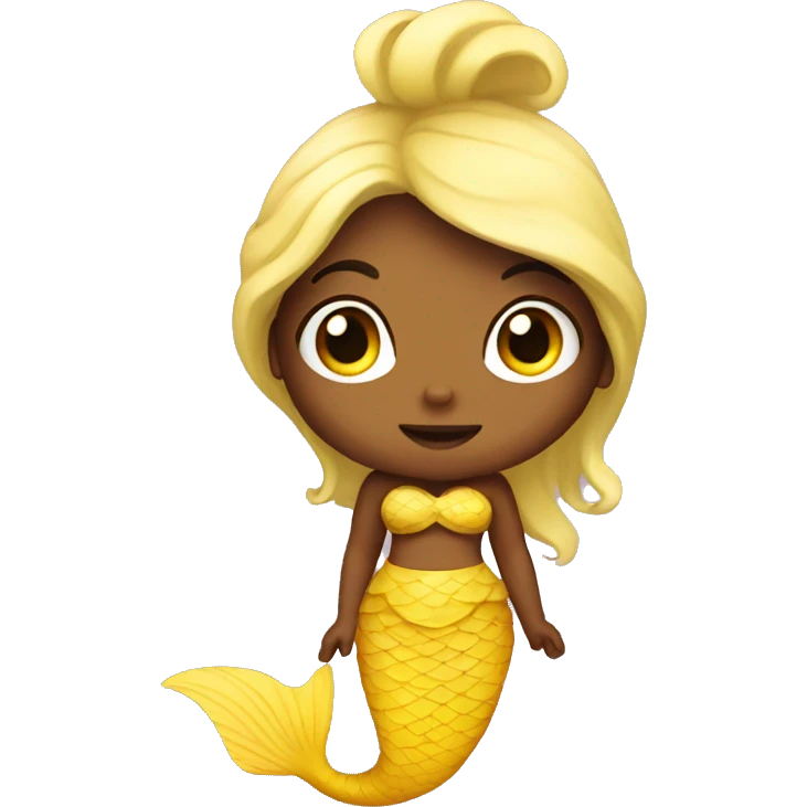 Yellow mermaid emoji