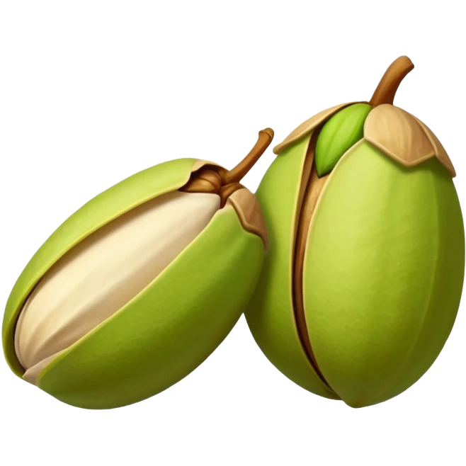 raw pistachio with shell, natural and organic emoji