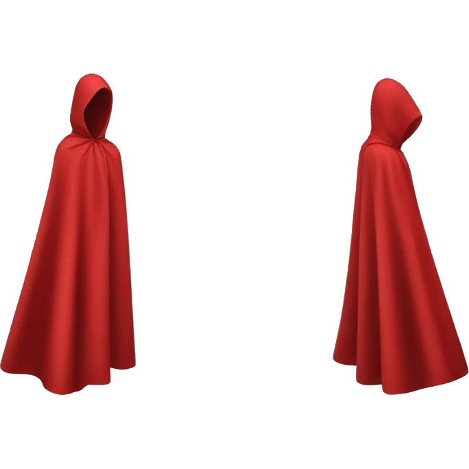 faceless mannequin flapping red cape emoji
