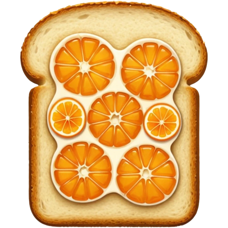 halbes aufgeschnittenes helles brot mit marmelade

 emoji