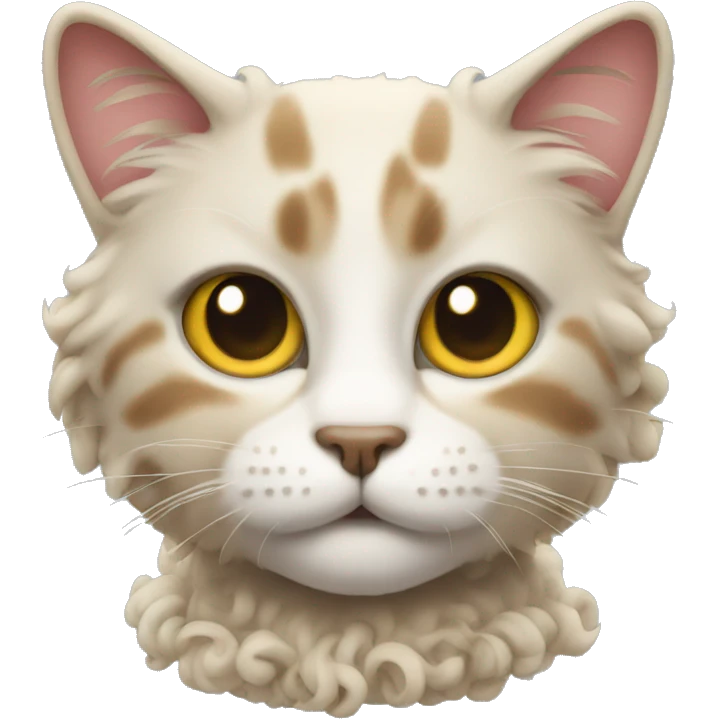 Curly cat emoji
