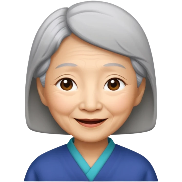 asian grandmother recent more simple emoji
