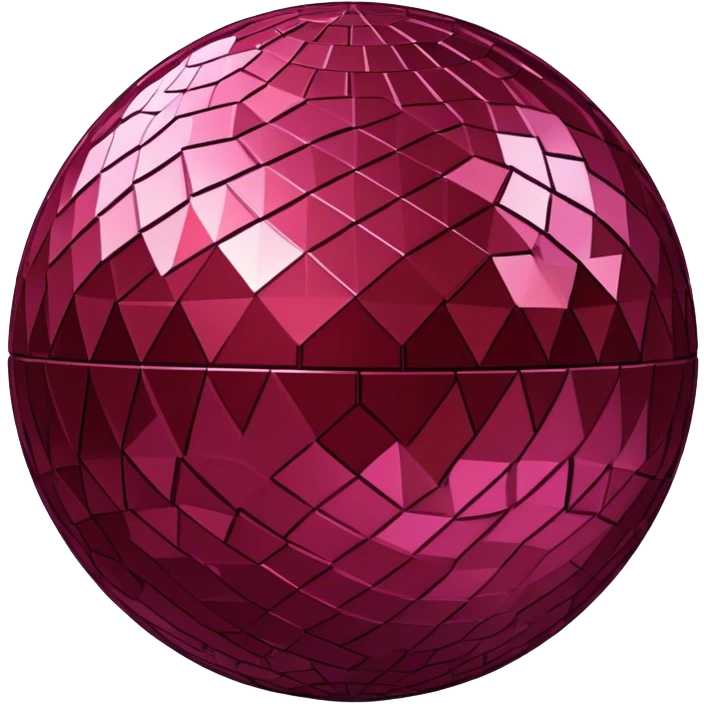 burgundy disco ball emoji