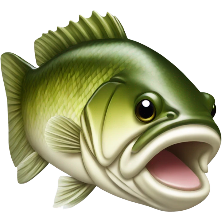 A largemouth bass emoji