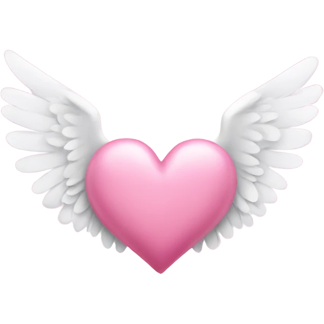 pink heart with white wings emoji