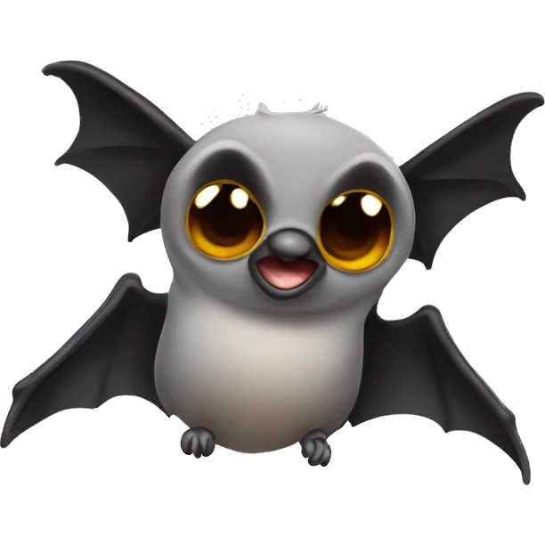 Winkende Fledermaus erhobenen Flügel  emoji