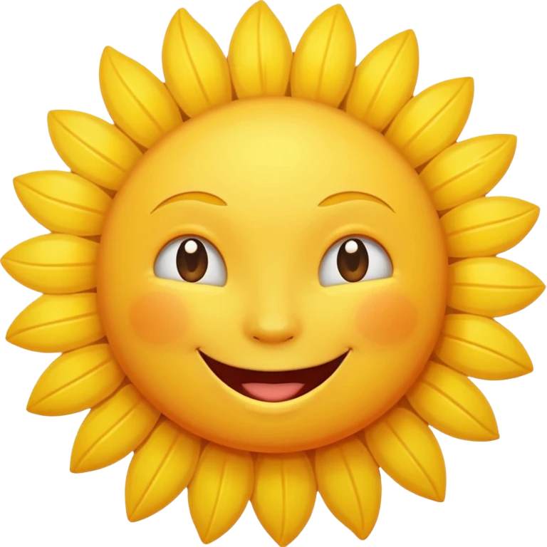 smiling sun emoji emoji