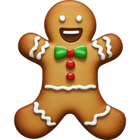 gingerbread man cookie emoji