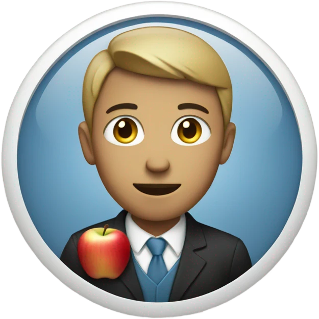 Person with Apple emoji