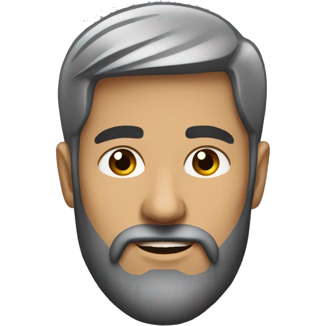 novio moreno con barba emoji