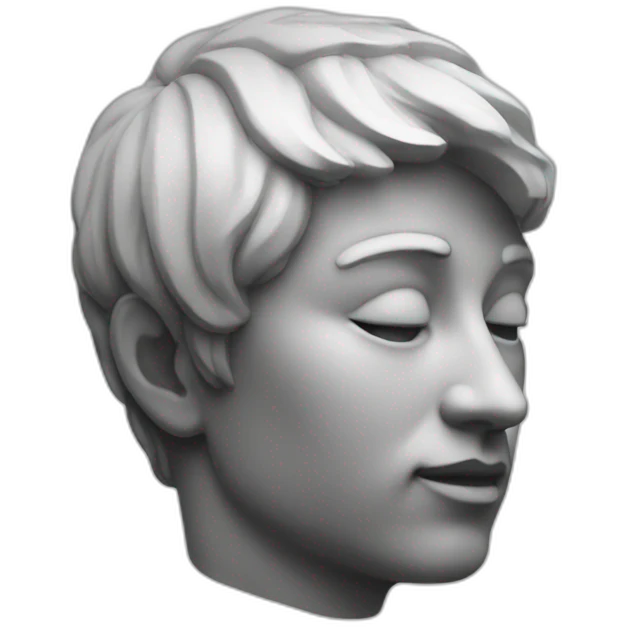 statue face side view emoji