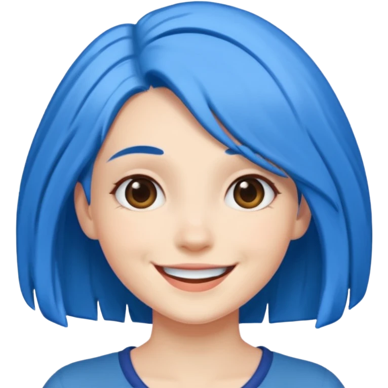 joy inside out blue hair emoji