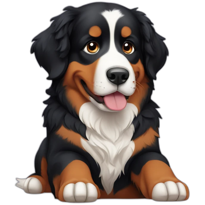 Bernese mountain dog emoji