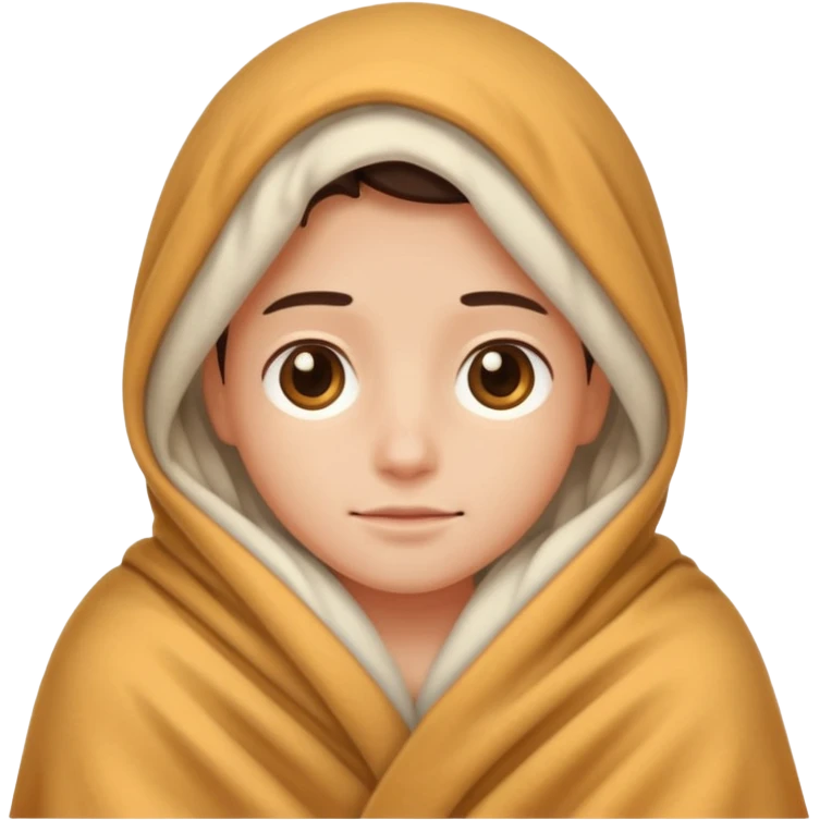 Under the blanket emoji