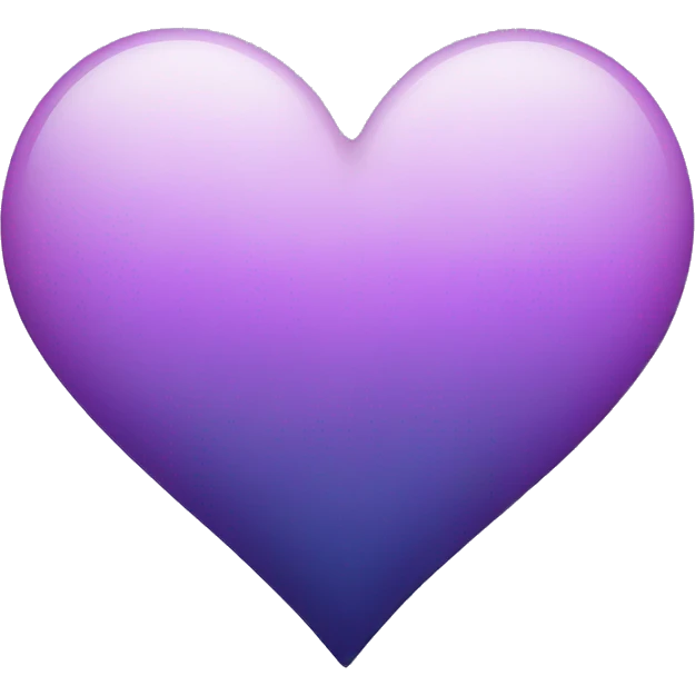 Lilac-violet-indigo-gradient heart emoji