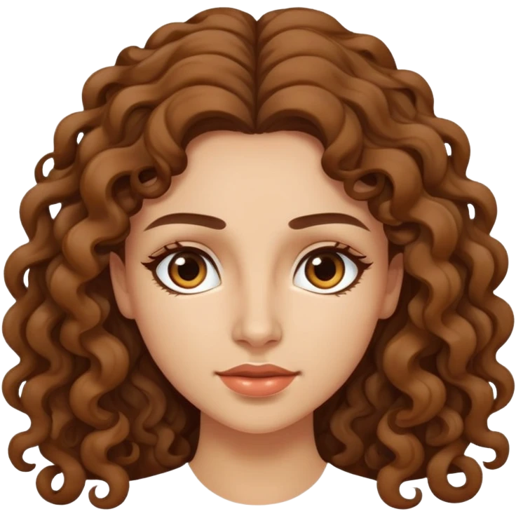 attractive Greek woman with long curly hair and light skin emoji