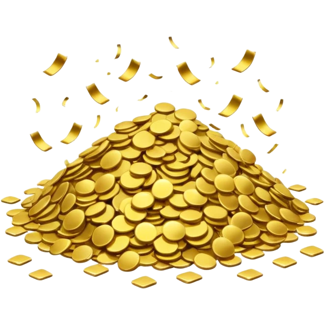 gold confetti emoji