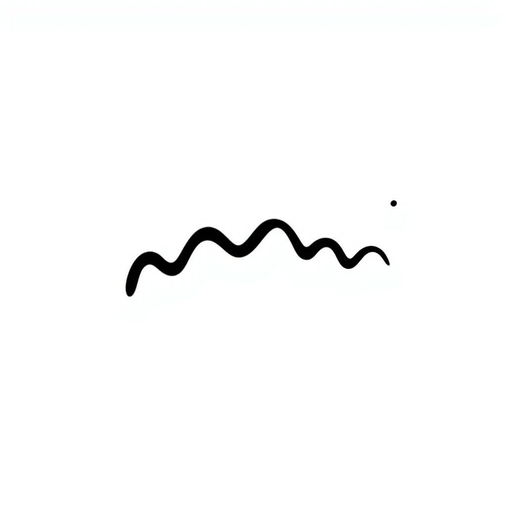 hand drawn doodle of a sound wave emoji