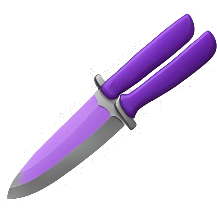Purple knife emoji