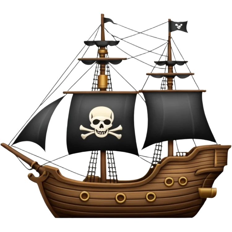 Crea un emoji di un timone di una nave pirata emoji