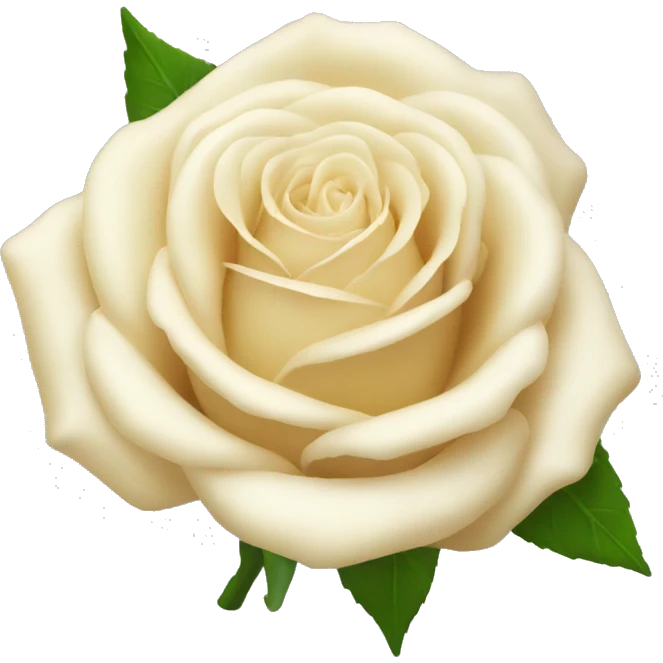 Cream roses emoji