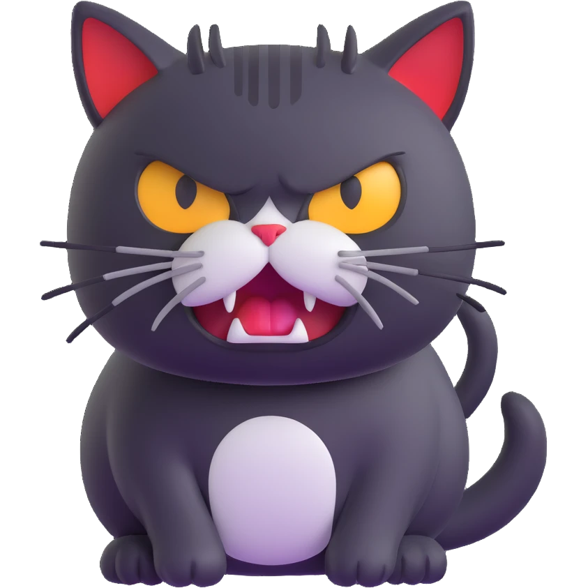 angry cat emoji