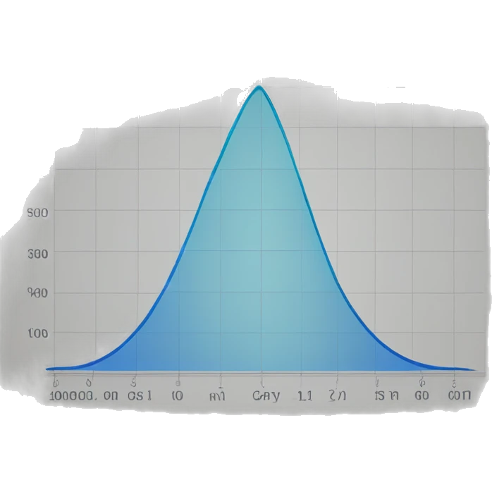 Normal distribution graph emoji
