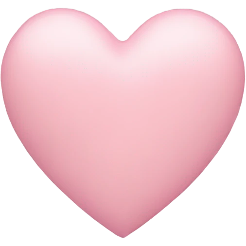 pastel pink heart emoji