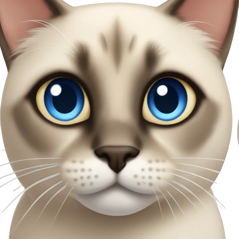 link, a siamese cat with big blue eyes emoji