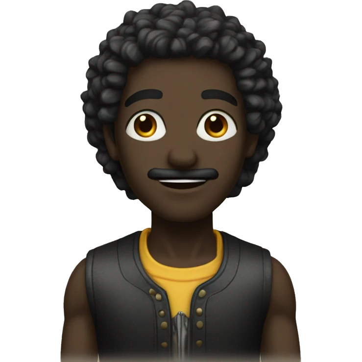Corzon negro con brillo emoji