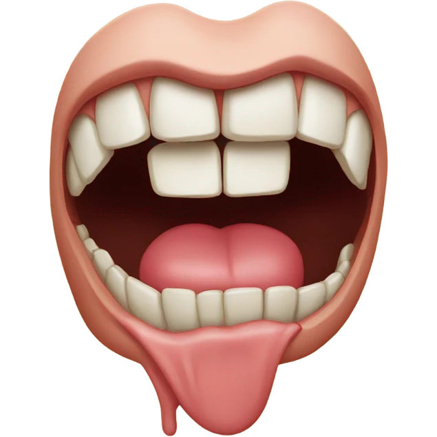 Mouth so dry it's like a desert emoji