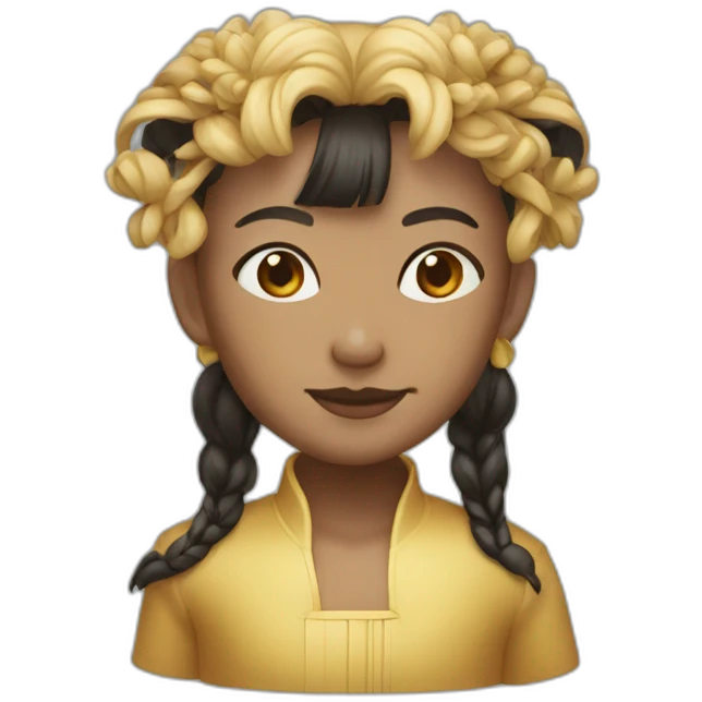 Chinois noir roux emoji