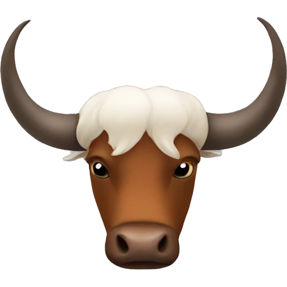 Ox horns upside down emoji