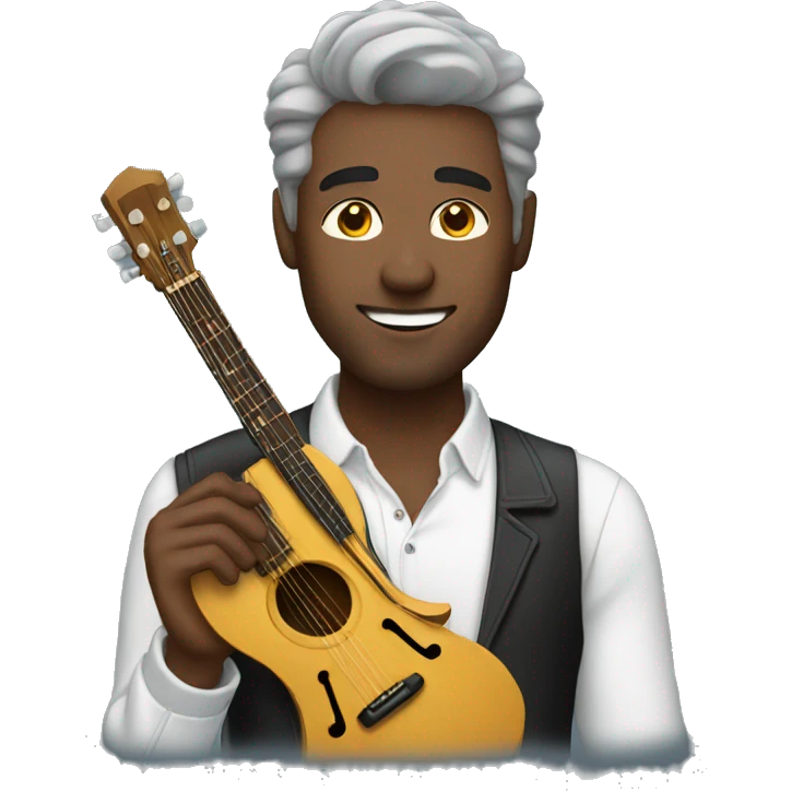 man with music emoji