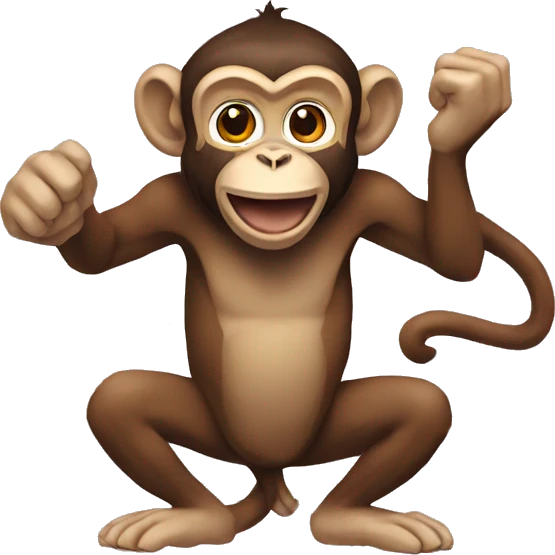 Monkey with LSU  emoji