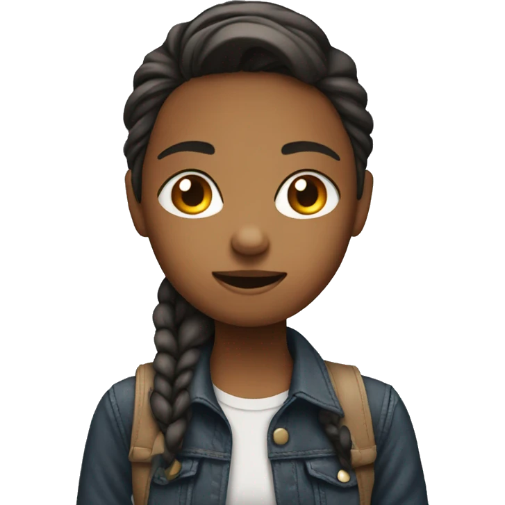 Girl texting a boy emoji