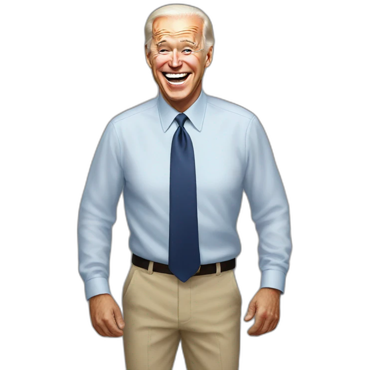 Joe Biden laughing  emoji